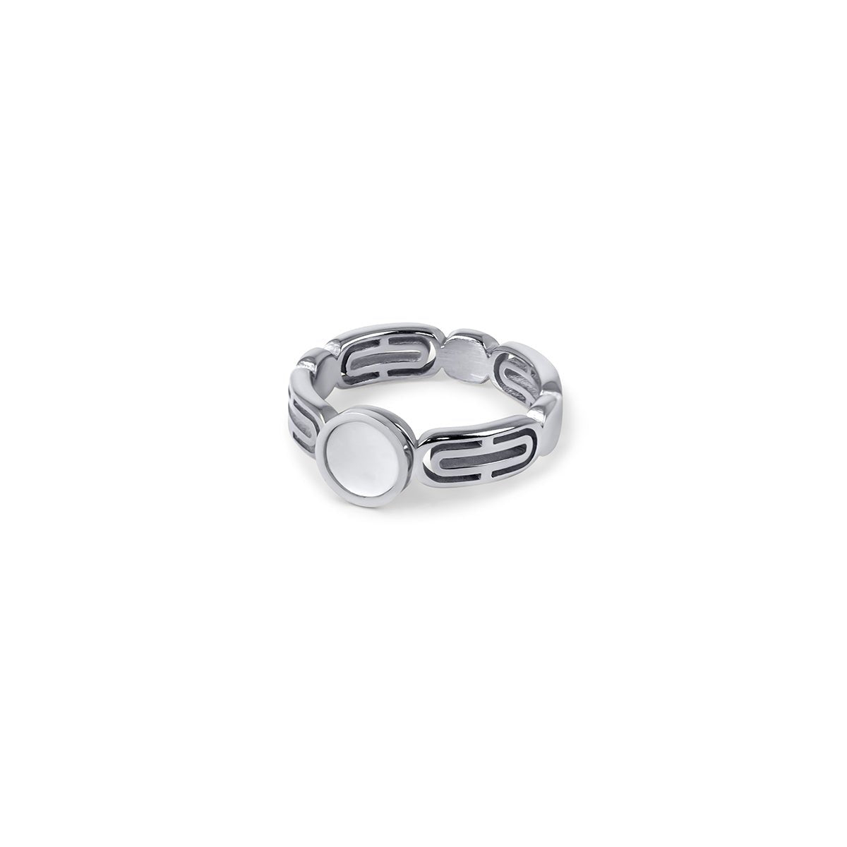 Athena 18k Gold Plated Ring - Silver