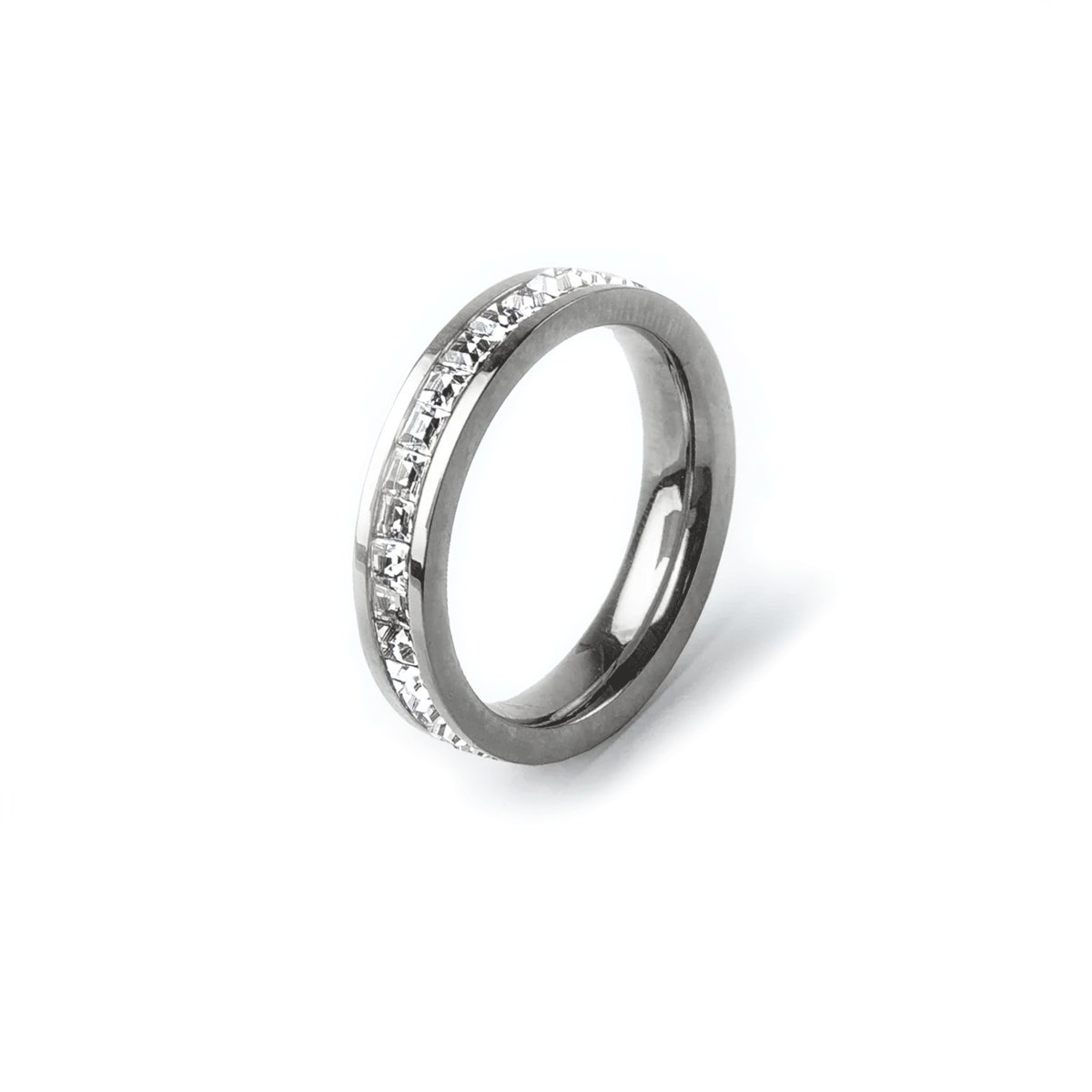 Brilliant 18k Gold Plated Ring - Silver