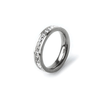 Brilliant 18k Gold Plated Ring - Silver