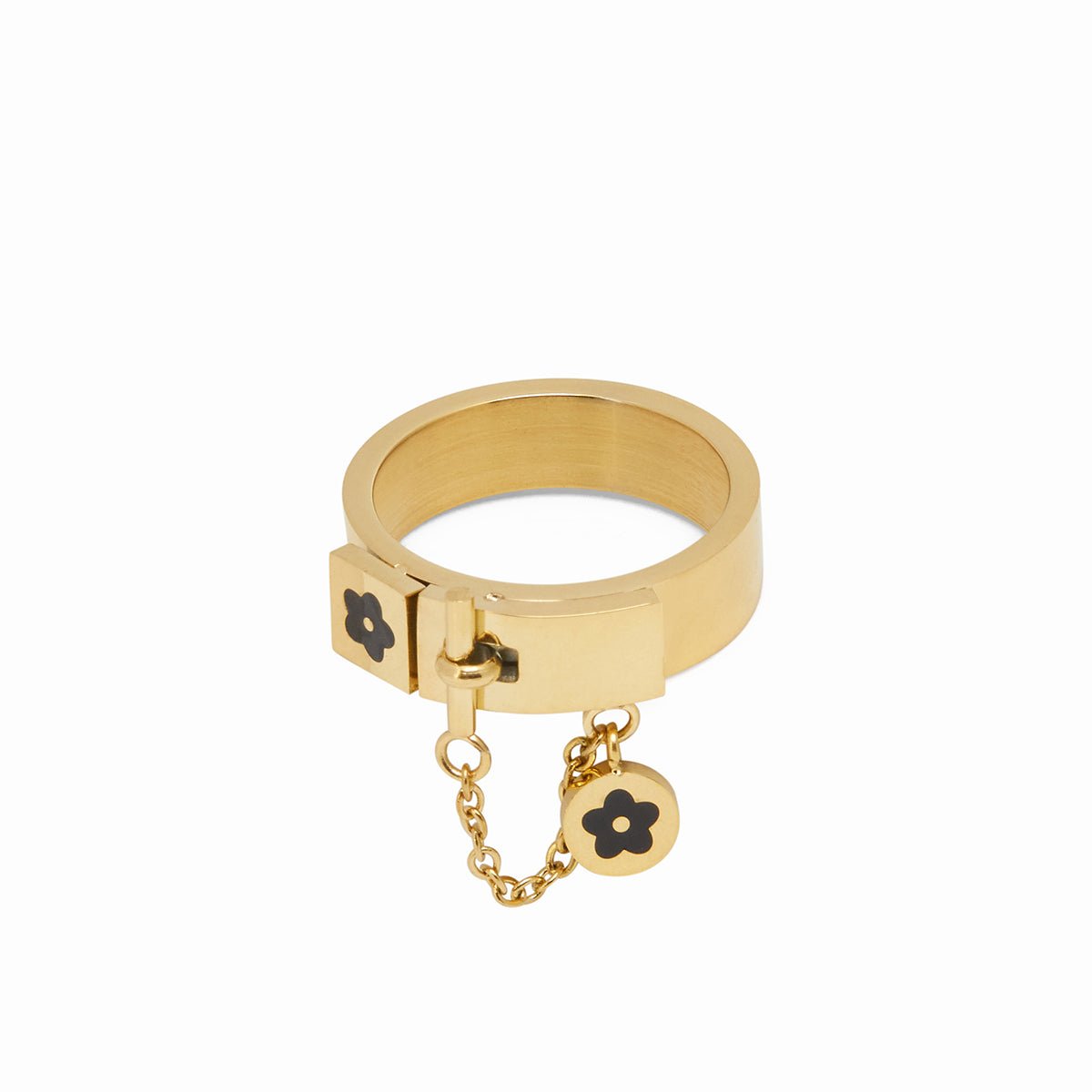 Charm 18k Gold Plated Ring
