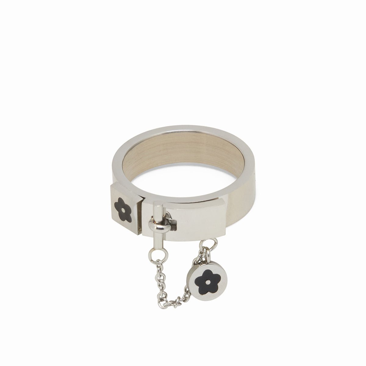 Charm 18k Gold Plated Ring - Silver