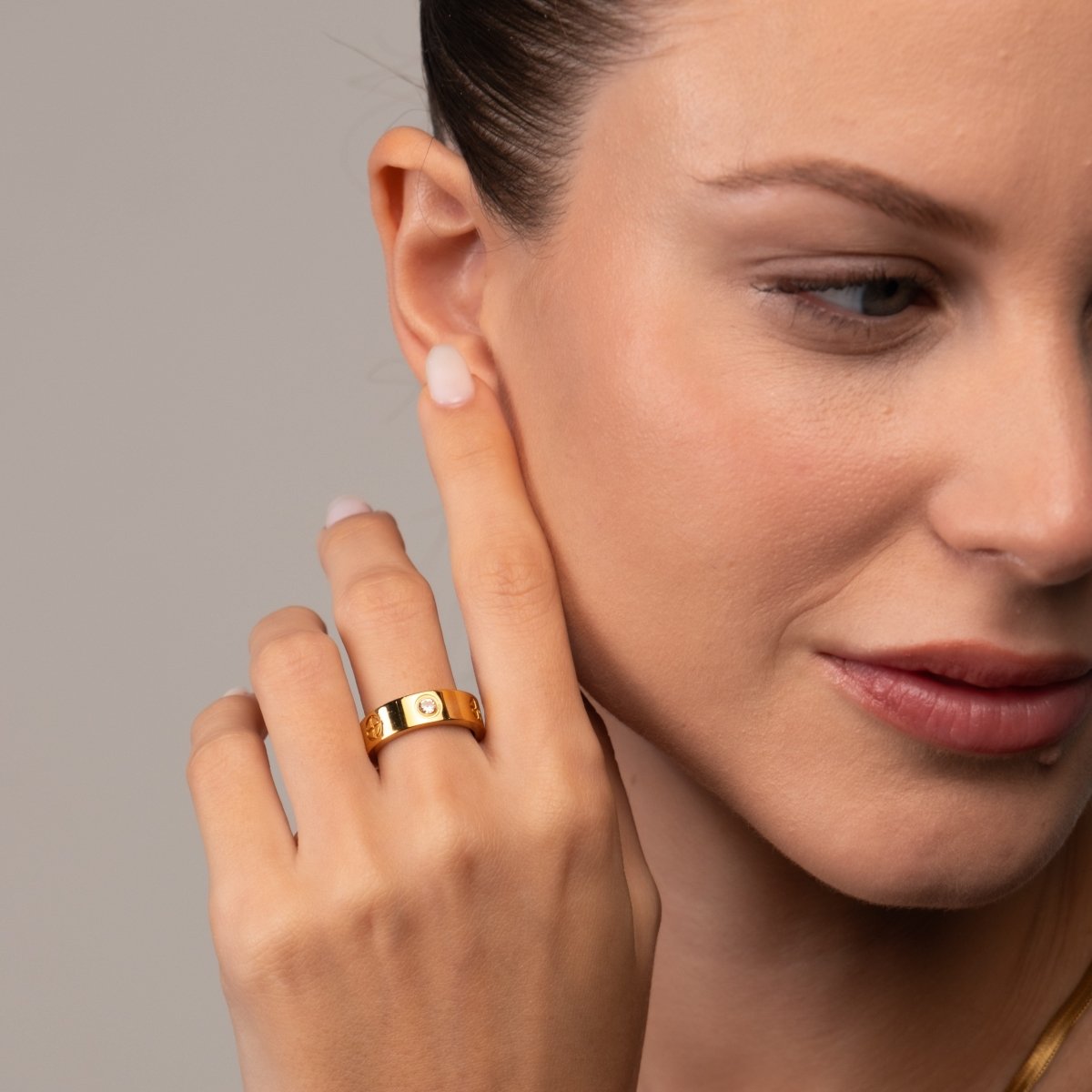 Classic Inspiration Ring 18k Gold Plated