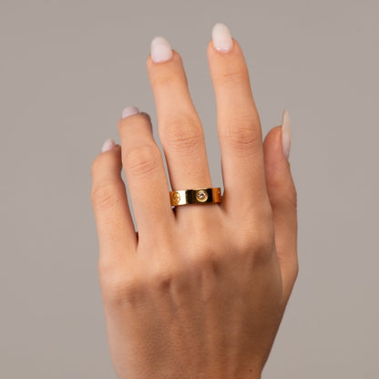 Classic Inspiration Ring 18k Gold Plated