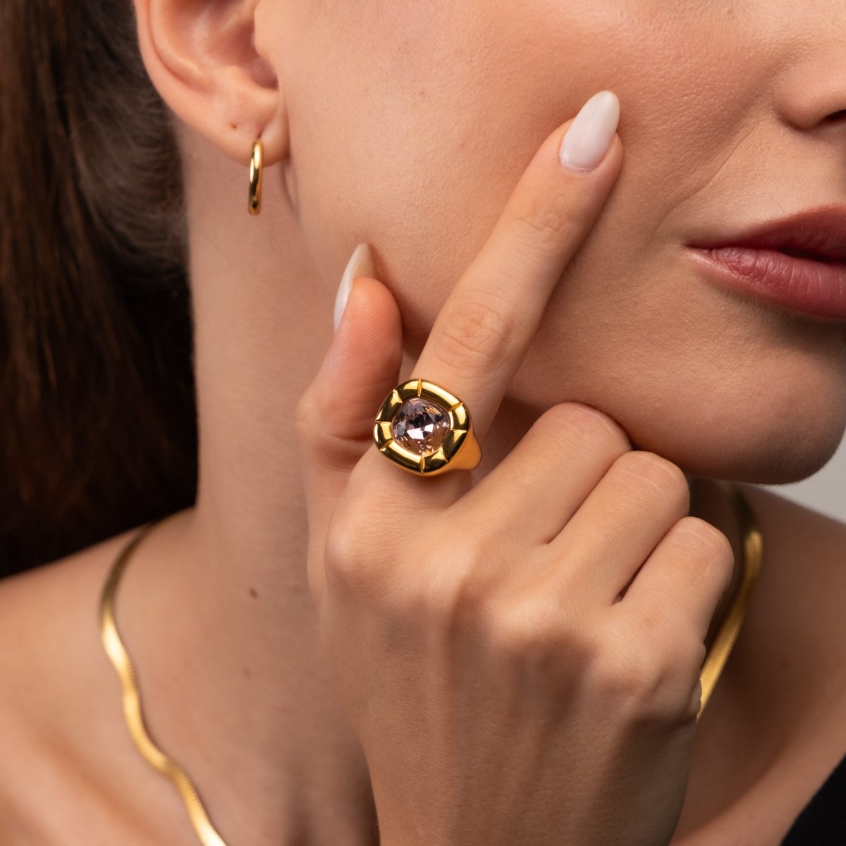 Dulcis Cocktail Ring - 18k Gold Plated