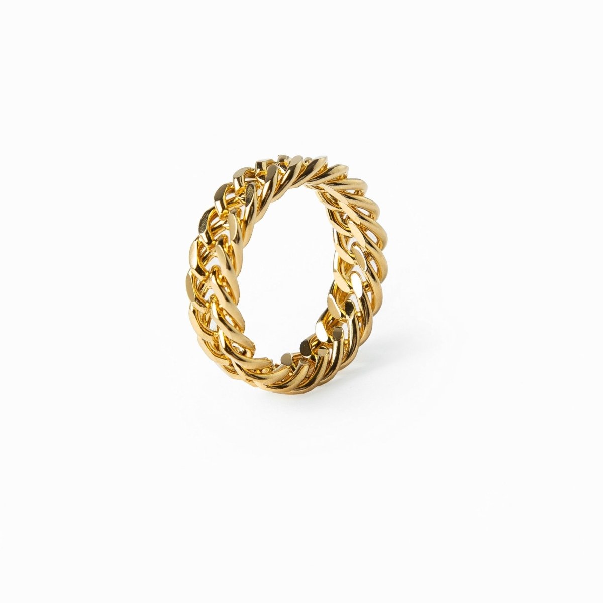 Chain Link 18k Gold Plated Ring