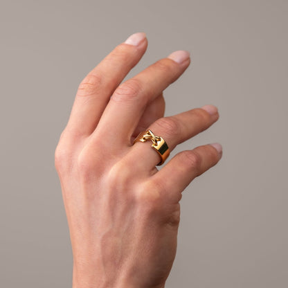 Corset 18k Gold Plated Ring