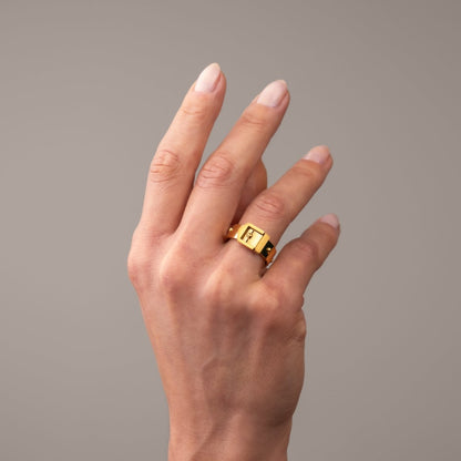 Corset 18k Gold Plated Ring