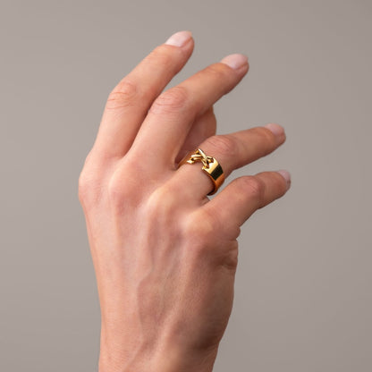 Corset 18k Gold Plated Ring