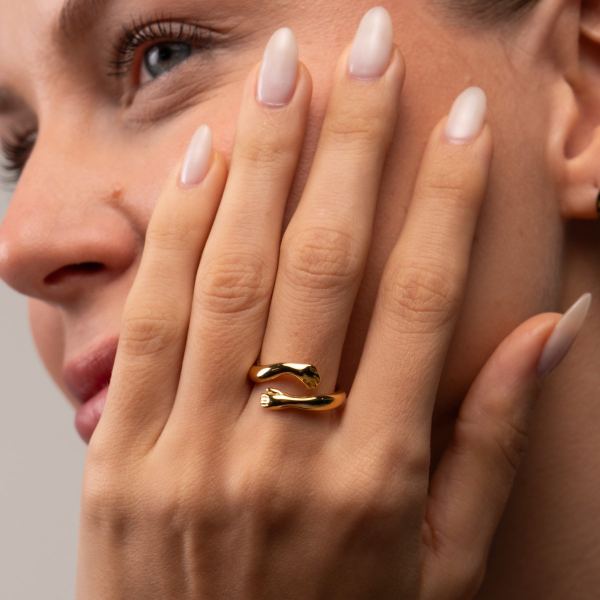 Embrace 18k Gold Plated Ring