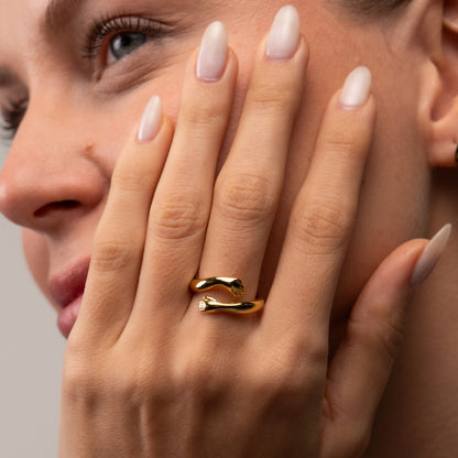 Embrace 18k Gold Plated Ring