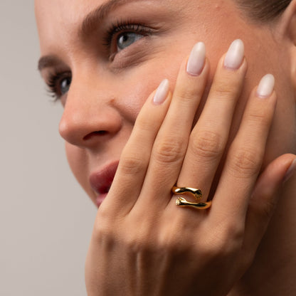 Embrace 18k Gold Plated Ring