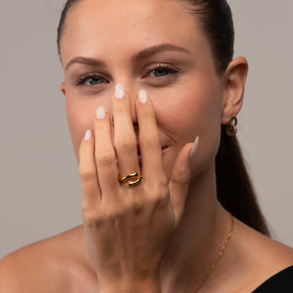 Embrace 18k Gold Plated Ring