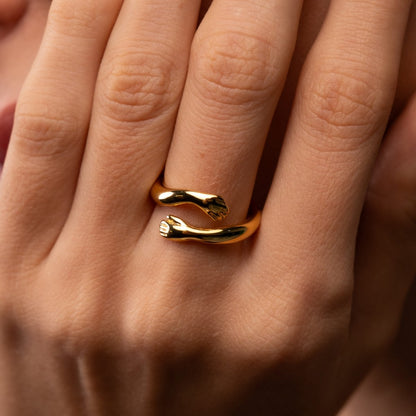 Embrace 18k Gold Plated Ring