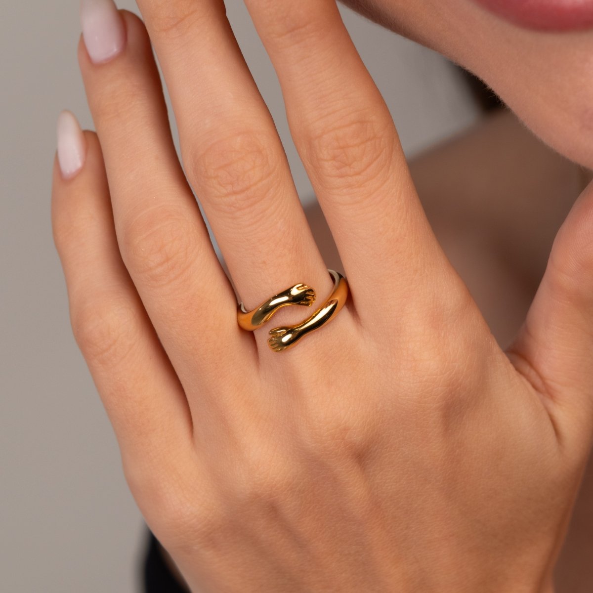 Embrace 18k Gold Plated Ring