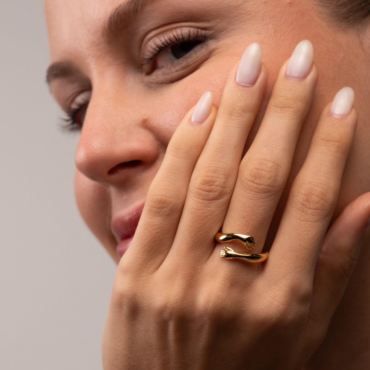 Embrace 18k Gold Plated Ring