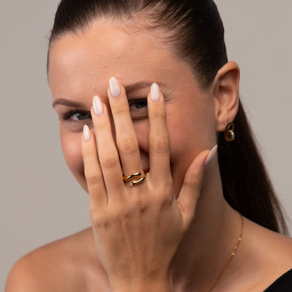 Embrace 18k Gold Plated Ring