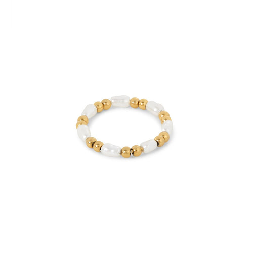 Pearl Dress Ring - 18k Gold Plated