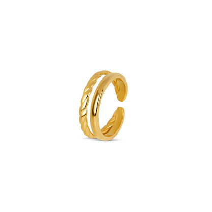 Duo Ring - 18k Gold Plated