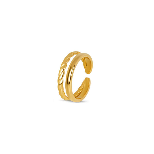 Duo Ring - 18k Gold Plated