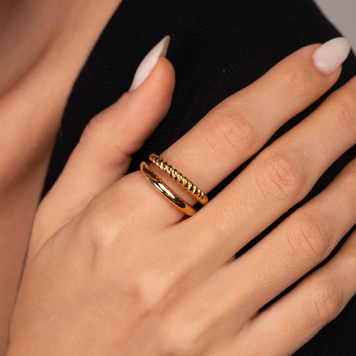 Duo Ring - 18k Gold Plated