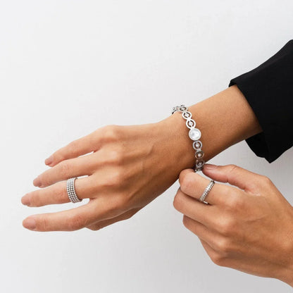 Iconic Spheres Ring 18k Gold Plated - Silver