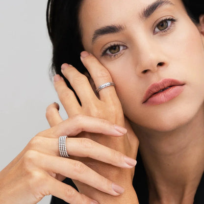 Iconic Spheres Ring 18k Gold Plated - Silver