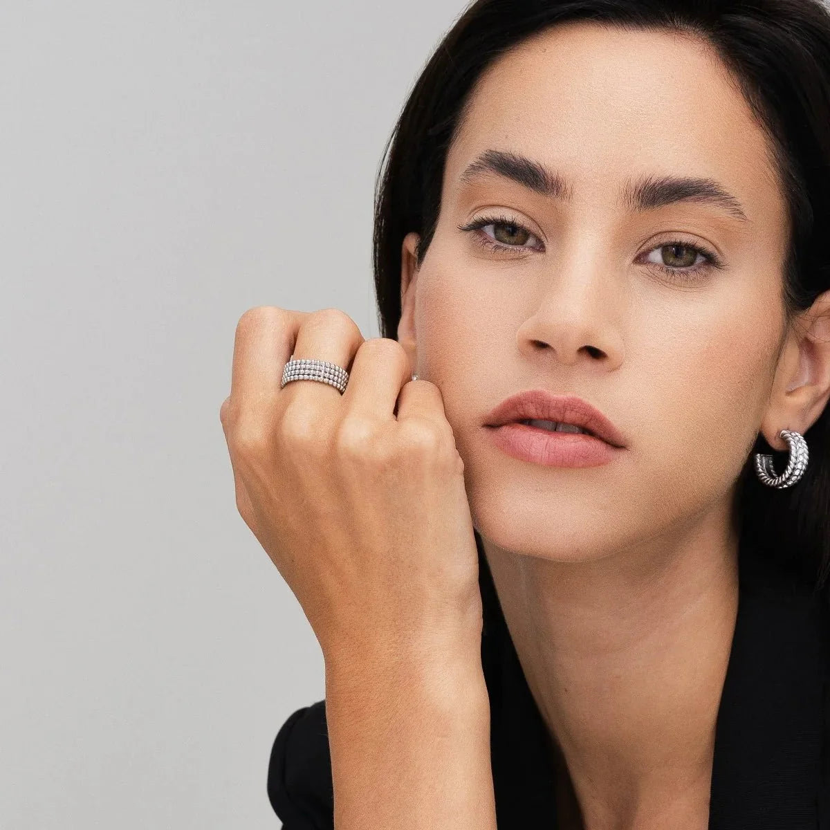 Iconic Spheres Ring 18k Gold Plated - Silver