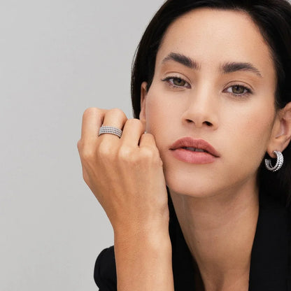 Iconic Spheres Ring 18k Gold Plated - Silver