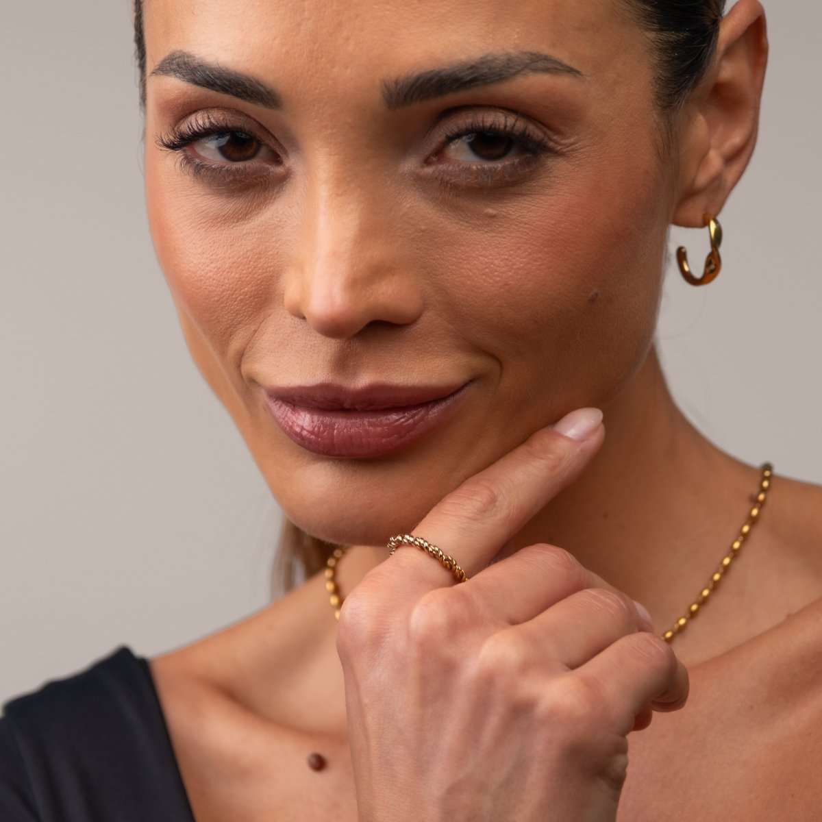 Spiral Ring - 18k Gold Plated