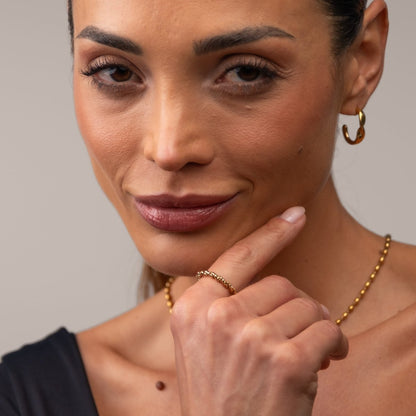 Spiral Ring - 18k Gold Plated
