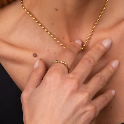Spiral Ring - 18k Gold Plated
