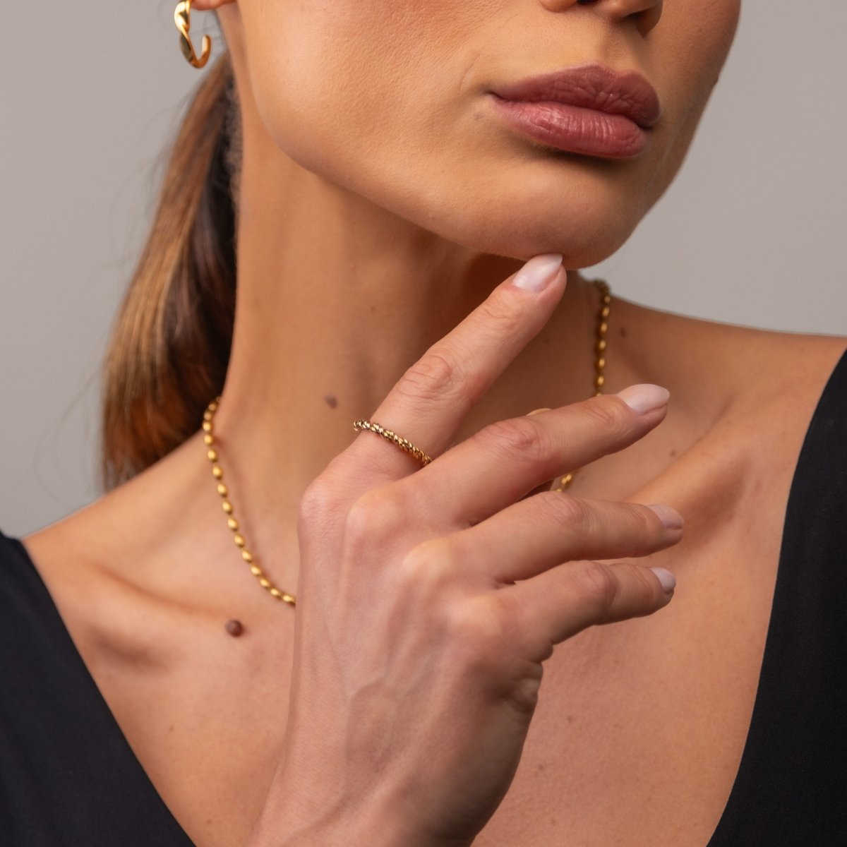 Spiral Ring - 18k Gold Plated