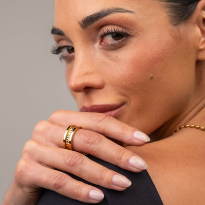 Genova Ring 18k Gold Plated