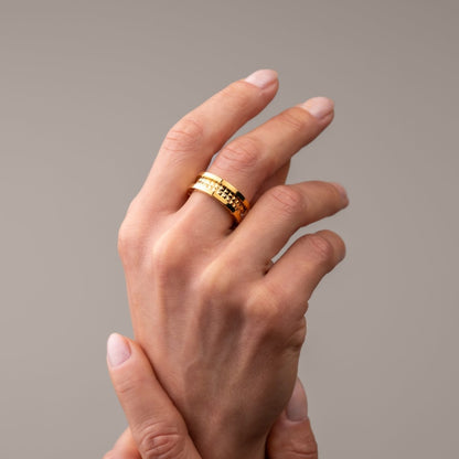Genova Ring 18k Gold Plated
