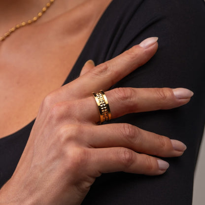 Genova Ring 18k Gold Plated
