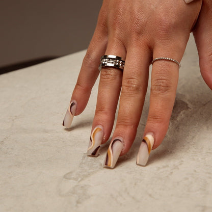 Genova Ring 18k Gold Plated - Silver