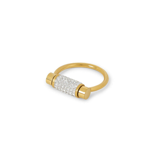 Glitz Spinner Ring 18k Gold Plated