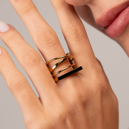 Haute Ring 18k Gold Plated