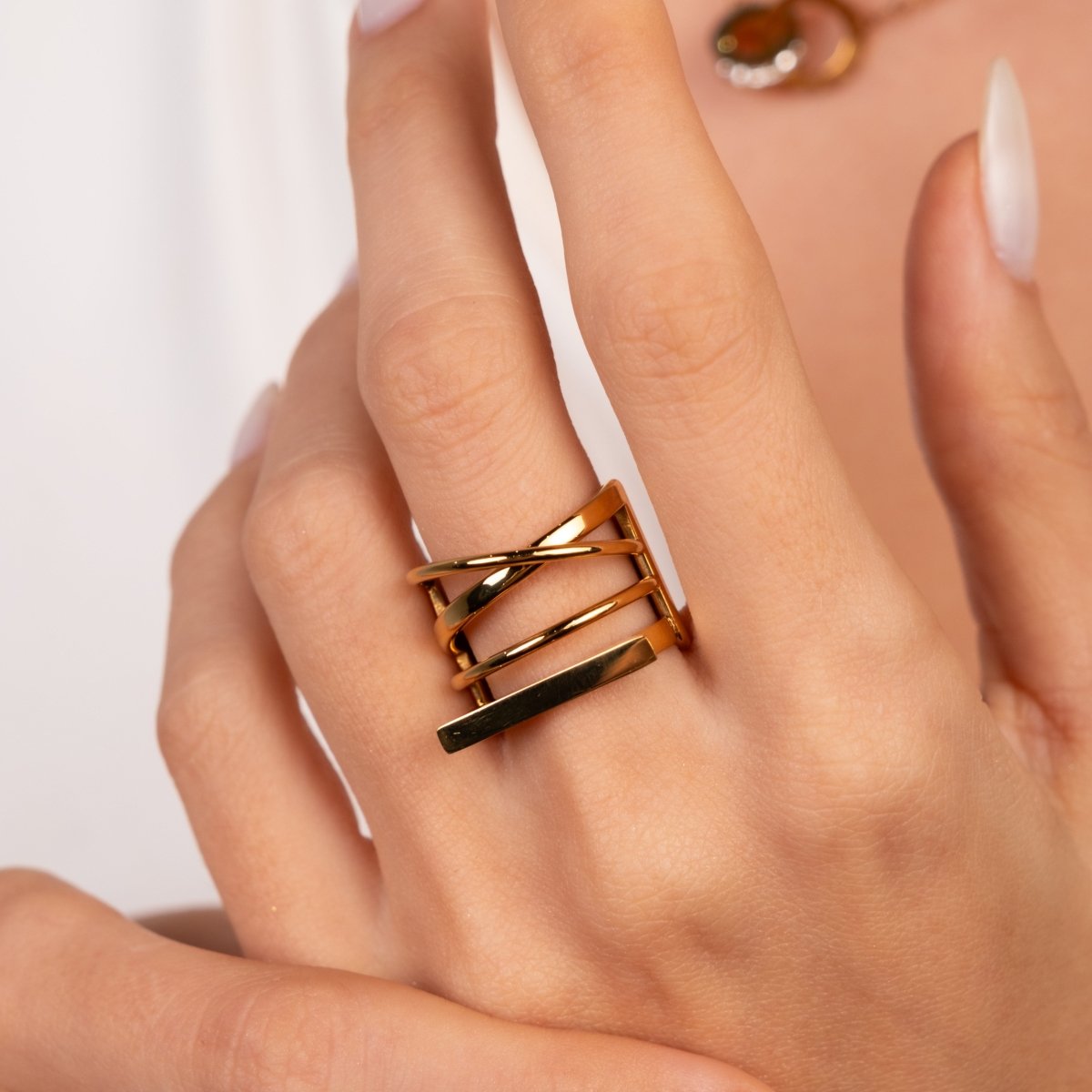 Haute Ring 18k Gold Plated