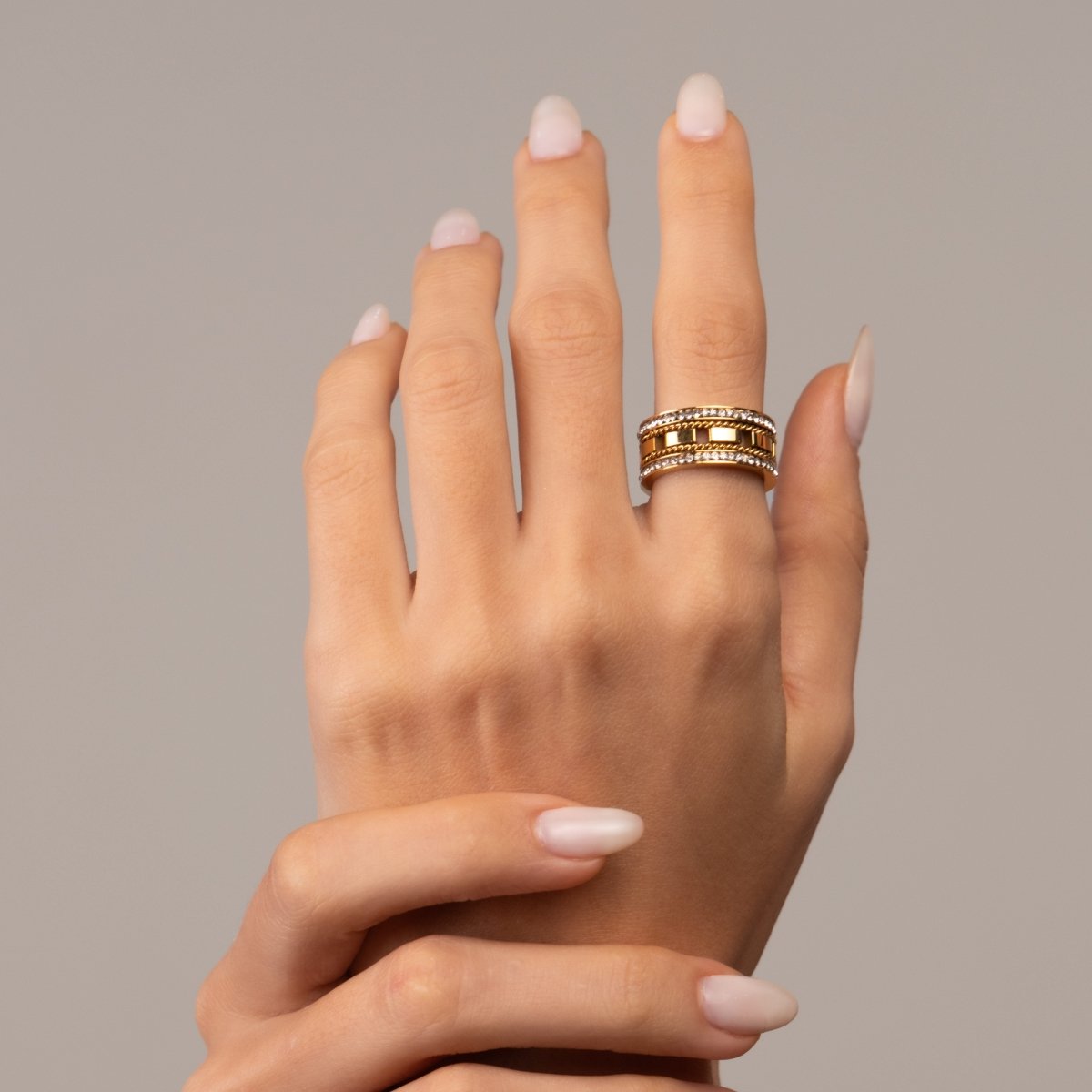 Impulse Ring - 18k Gold Plated