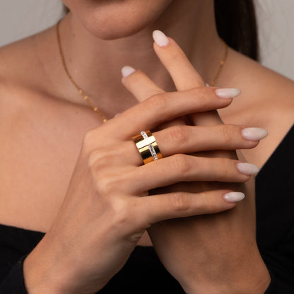 Liguria Ring 18k Gold Plated
