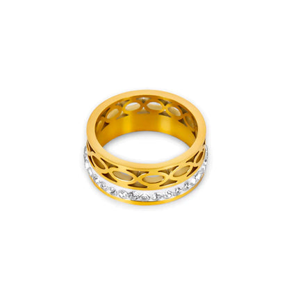 Mosaic Ring 18k Gold Plated
