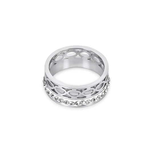 Mosaic Ring 18k Gold Plated - Silver