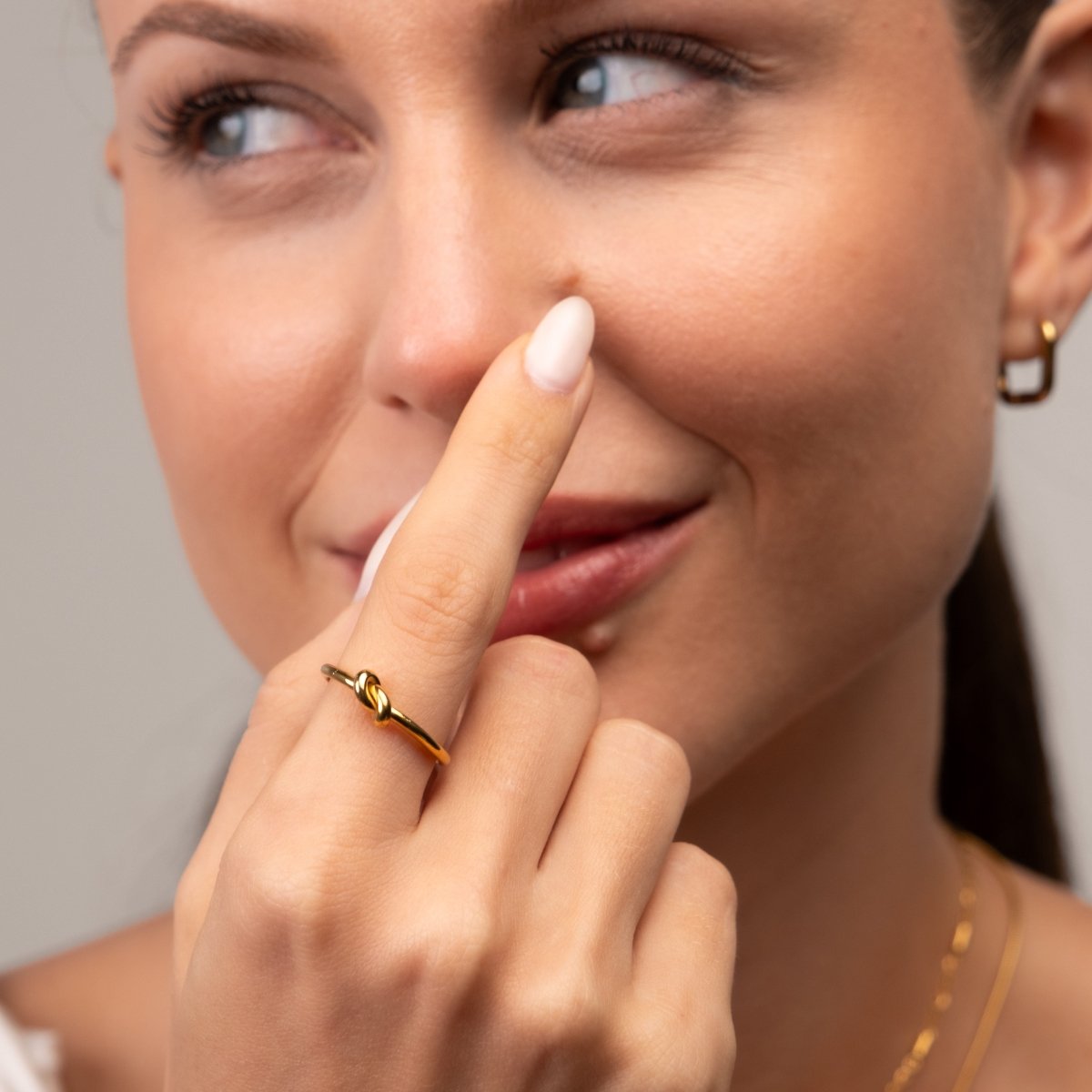 Knot Ring 18k Gold Plated