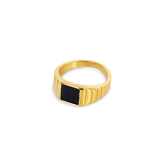 Noir Ring - 18k Gold Plated
