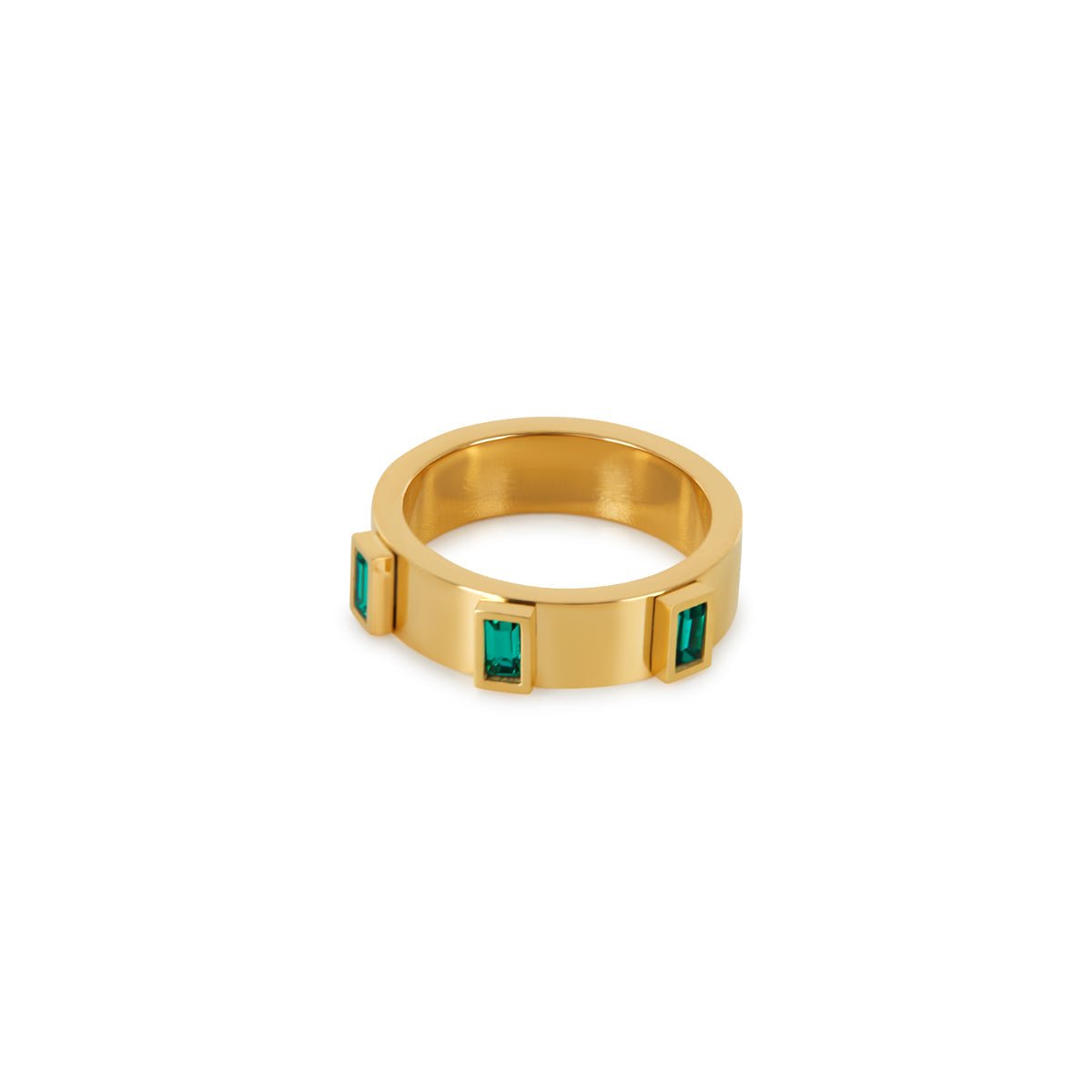 Prestige Cubic Ring 18k Gold Plated