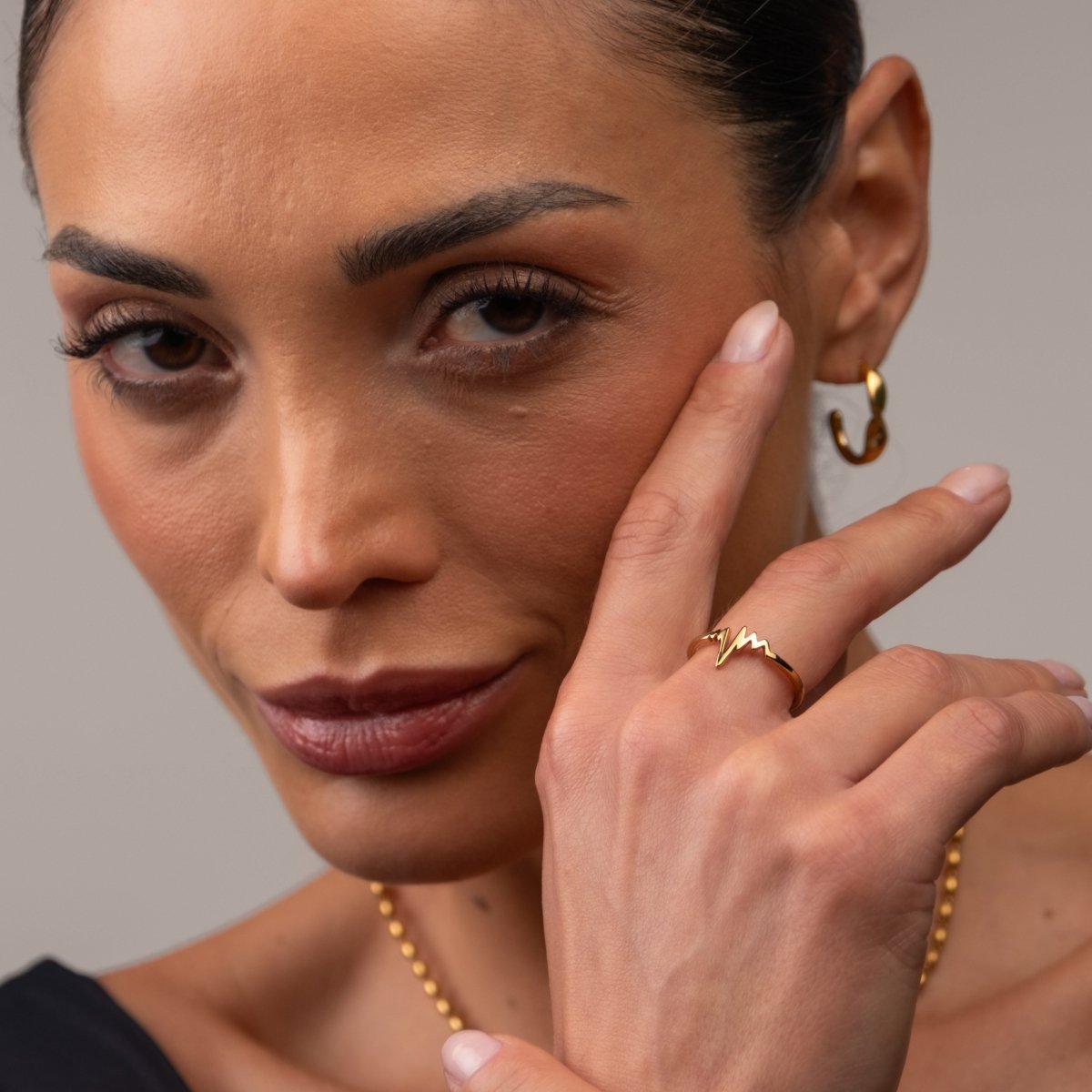Rhythm of Love 18k Gold Plated Ring