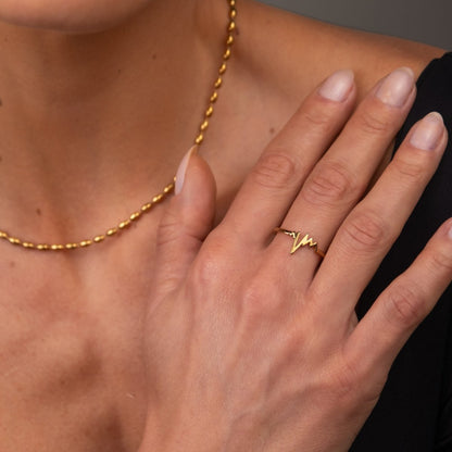 Rhythm of Love 18k Gold Plated Ring