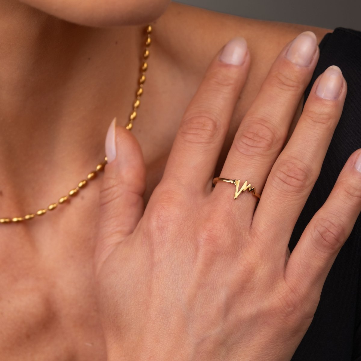 Rhythm of Love 18k Gold Plated Ring