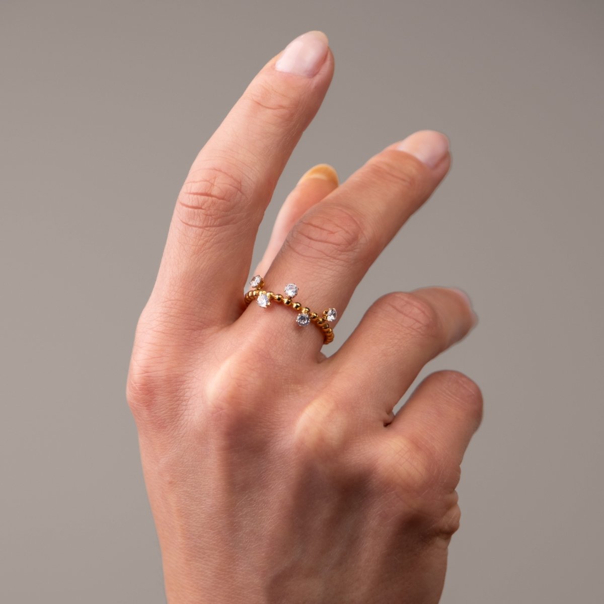 Serena Ring 18k Gold Plated